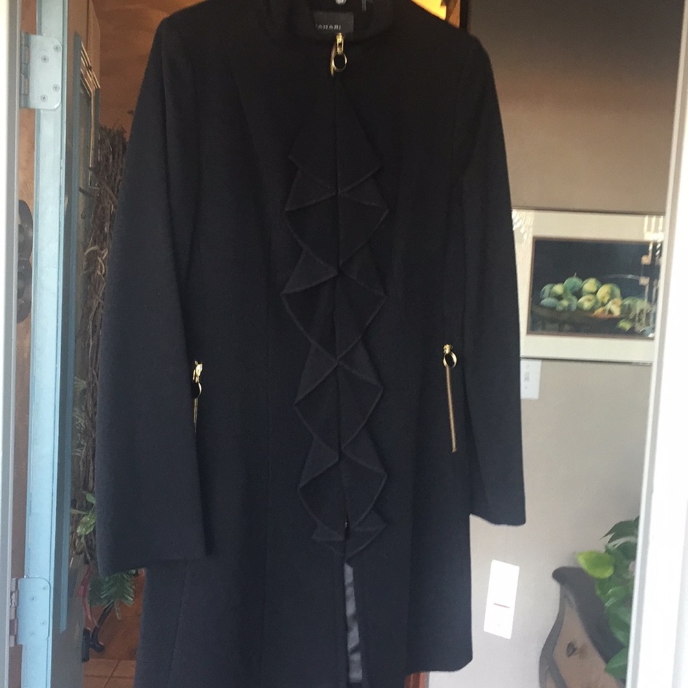 NWT!  Tahari Black dress coat